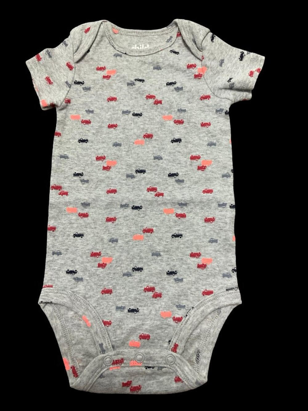 🌻10/$25 - Grey Fire Truck Print Onesie